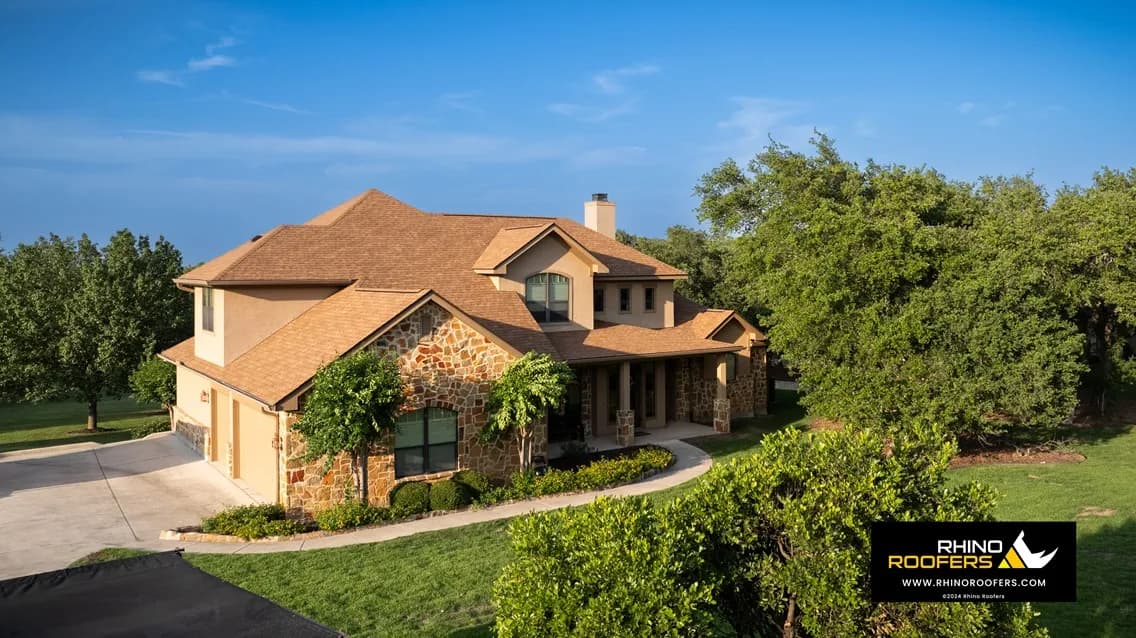 Roof replacement in progress on an Austin TX home